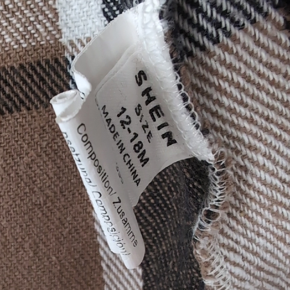 Plaid Button-Up Toddler Jacket - Picture 3 of 4